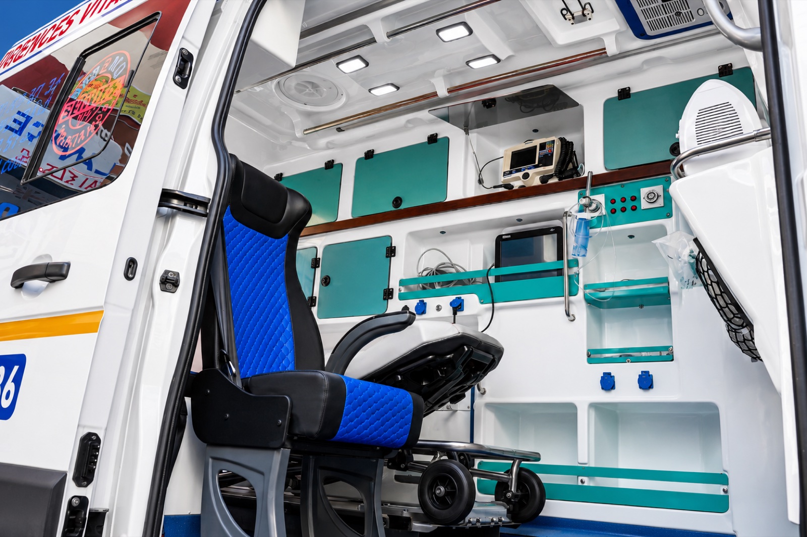 Ambulance seat and equipment