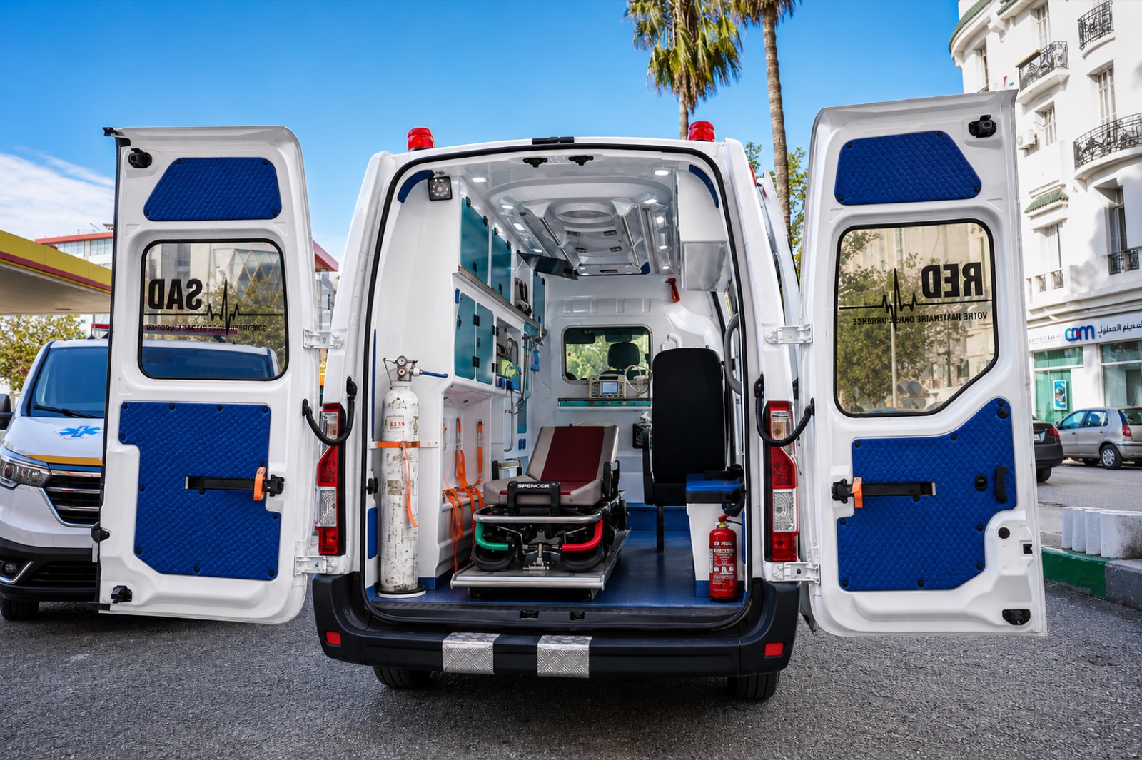 Open ambulance doors